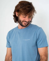 The Salt Water Seeker Mens Angles T-Shirt in Blue Dusk