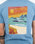 The Salt Water Seeker Mens Angles T-Shirt in Blue Dusk