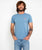 The Salt Water Seeker Mens Palm T-Shirt in Blue Dusk