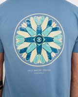 The Salt Water Seeker Mens Quiver T-Shirt in Blue Dusk