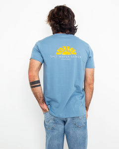 Good Vibes T-Shirt in Blue Dusk