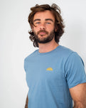 The Salt Water Seeker Mens Good Vibes T-Shirt in Blue Dusk