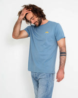 The Salt Water Seeker Mens Good Vibes T-Shirt in Blue Dusk