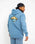 The Salt Water Seeker Mens Golden Hoodie in Blue Dusk