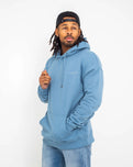 The Salt Water Seeker Mens Golden Hoodie in Blue Dusk