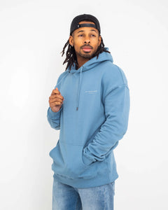 The Salt Water Seeker Mens Golden Hoodie in Blue Dusk