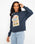 The Born by the Sea Womens Cornwall Arch Sweatshirt in Denim Blue