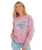 The Born by the Sea Womens Happiness Sweatshirt in Purple Rose