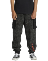 The Quiksilver Boys Boys Radical Cargo Joggers in Black Radical Times