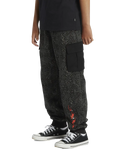 The Quiksilver Boys Boys Radical Cargo Joggers in Black Radical Times