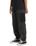 The Quiksilver Boys Boys Radical Cargo Joggers in Black Radical Times