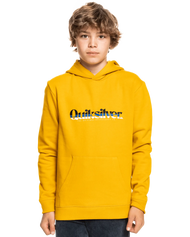 The Quiksilver Boys Boys Primary Colours Hoodie in Nugget Gold