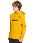 The Quiksilver Boys Boys Primary Colours Hoodie in Nugget Gold