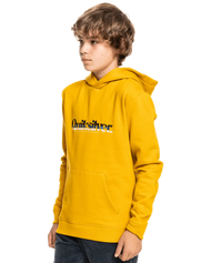 The Quiksilver Boys Boys Primary Colours Hoodie in Nugget Gold