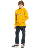 The Quiksilver Boys Boys Primary Colours Hoodie in Nugget Gold