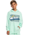 The Quiksilver Boys Boys Retro Fade Hoodie in Beach Glass