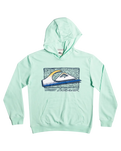 The Quiksilver Boys Boys Retro Fade Hoodie in Beach Glass