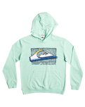 The Quiksilver Boys Boys Retro Fade Hoodie in Beach Glass