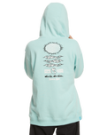 The Quiksilver Boys Boys Radical Times Hoodie in Pastel Turquoise