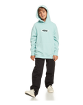 The Quiksilver Boys Boys Radical Times Hoodie in Pastel Turquoise