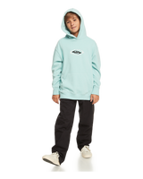 The Quiksilver Boys Boys Radical Times Hoodie in Pastel Turquoise