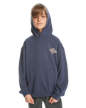 The Quiksilver Boys Boys Dryridge Hoodie in Crown Blue