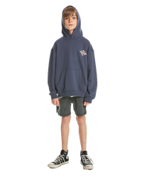 The Quiksilver Boys Boys Dryridge Hoodie in Crown Blue