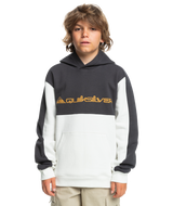 The Quiksilver Boys Boys Knowledge Area Hoodie in Snow White