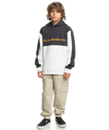 The Quiksilver Boys Boys Knowledge Area Hoodie in Snow White