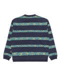 The Quiksilver Boys Boys Take Us Back Sweatshirt in Crown Blue & Heritage Stripe