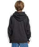 The Quiksilver Boys Boys Grayling Zip Hoodie in Tarmac