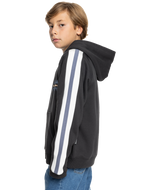 The Quiksilver Boys Boys Grayling Zip Hoodie in Tarmac