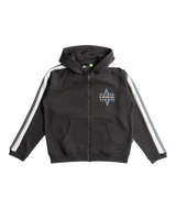 The Quiksilver Boys Boys Grayling Zip Hoodie in Tarmac