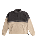 The Quiksilver Boys Boys Take Us Back Fleece Jacket in Plaza Taupe