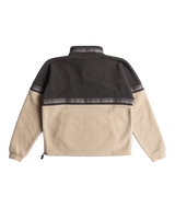 The Quiksilver Boys Boys Take Us Back Fleece Jacket in Plaza Taupe