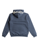 The Quiksilver Boys Boys Best Wave Sherpa Zip Hoodie in Vintage Indigo