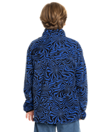 The Quiksilver Boys Boys Ice Fields Full Zip Fleece Jacket in Nebulas Blue