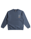 The Quiksilver Boys Boys Screen Crew Sweatshirt in Vintage Indigo