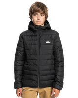 The Quiksilver Boys Boys Scaly Jacket (2022) in Black