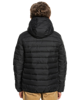 The Quiksilver Boys Boys Scaly Jacket (2022) in Black