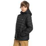 The Quiksilver Boys Boys Scaly Jacket (2022) in Black