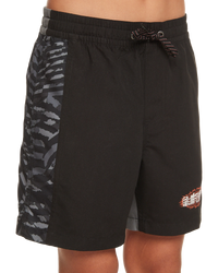 The Quiksilver Boys Boys Radical Arch Volley Shorts in Black