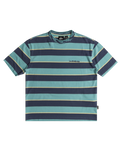 The Quiksilver Boys Boys Stripe T-Shirt in Crown Blue Stripe 