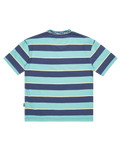 The Quiksilver Boys Boys Stripe T-Shirt in Crown Blue Stripe 