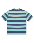 The Quiksilver Boys Boys Stripe T-Shirt in Crown Blue Stripe 