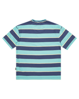 The Quiksilver Boys Boys Stripe T-Shirt in Crown Blue Stripe 