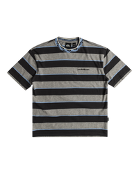 The Quiksilver Boys Boys Stripe T-Shirt in Tarmac Stripe