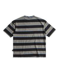 The Quiksilver Boys Boys Stripe T-Shirt in Tarmac Stripe