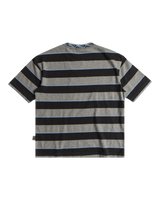 The Quiksilver Boys Boys Stripe T-Shirt in Tarmac Stripe