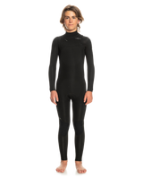 The Quiksilver Boys Everyday Sessions 4/3mm Chest Zip Wetsuit in Black